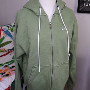 Nike Olive Full-Zip men’s Hoodie Sz S